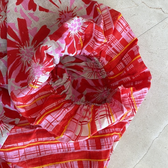 FREE PEOPLE OFF SHOULDER LINEN SS TOP NEW - Picture 3 of 6